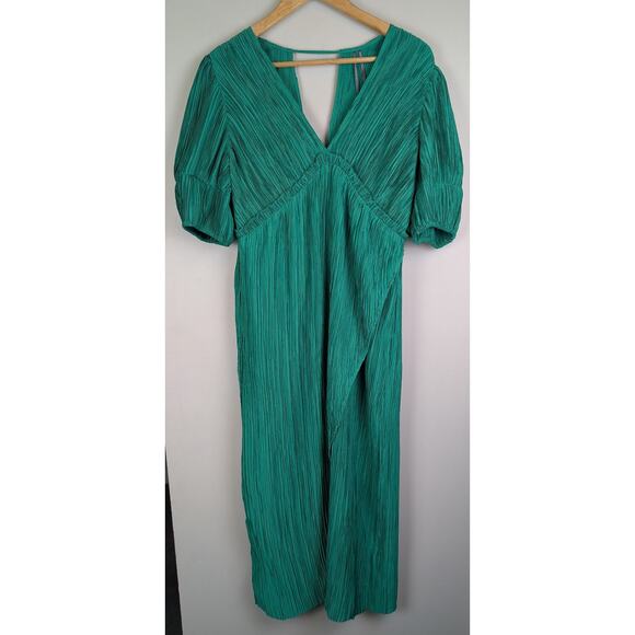 Anthropologie Green Midi Dress - Picture 3 of 11